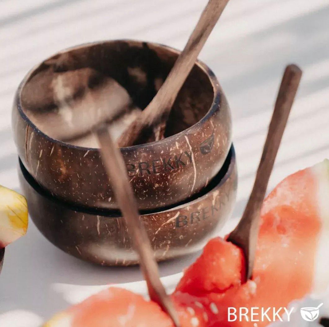 Set coconut bowl + cuillère